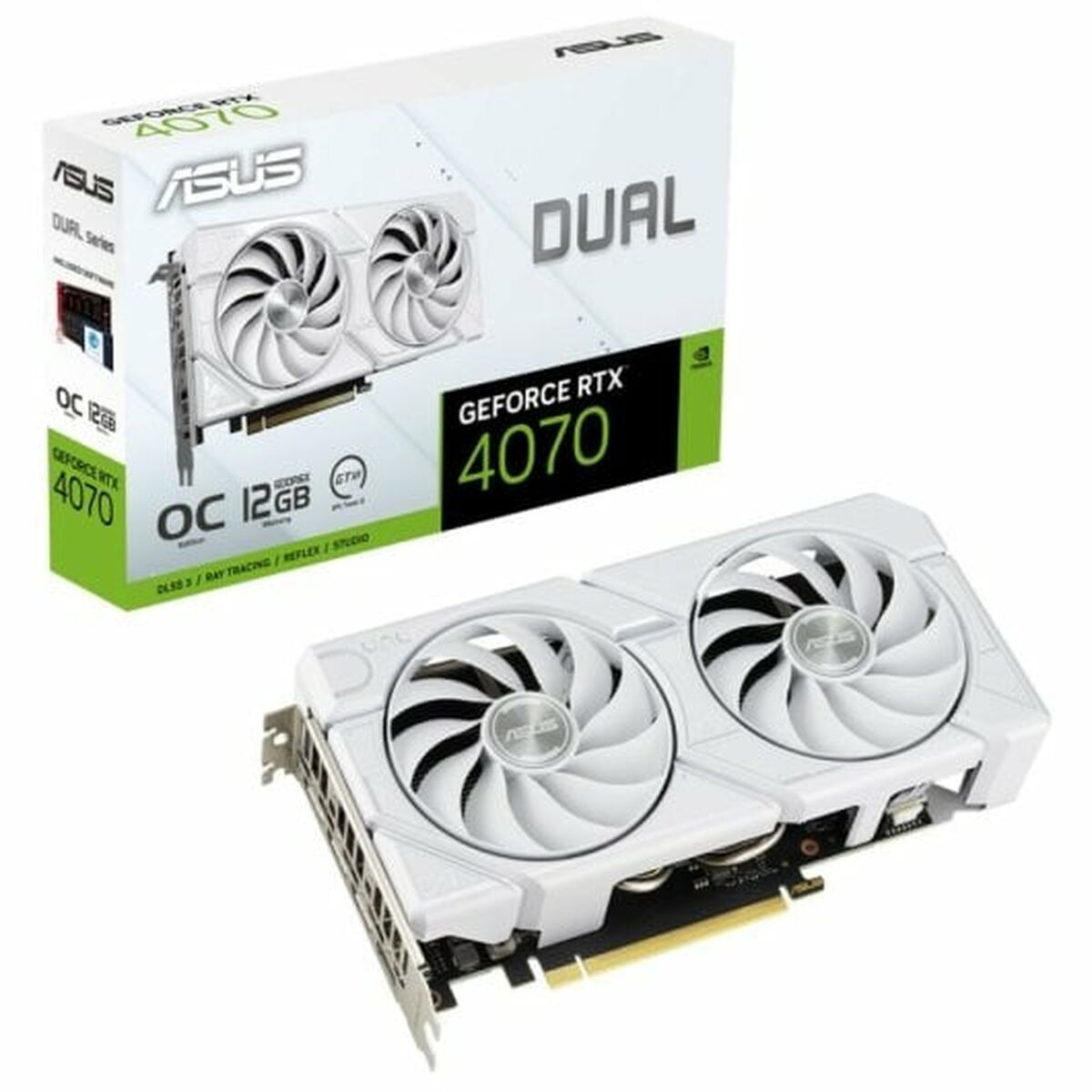 Tarjeta Gráfica Asus White OC Edition GEFORCE RTX 4070 12 GB GDDR6  Comprati.