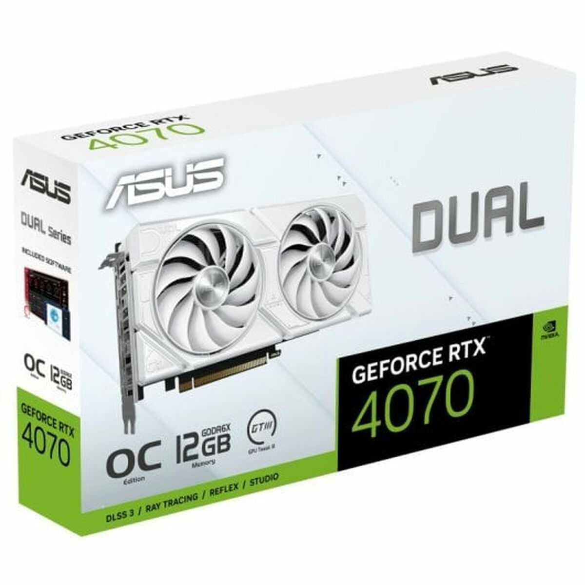 Tarjeta Gráfica Asus White OC Edition GEFORCE RTX 4070 12 GB GDDR6  Comprati.