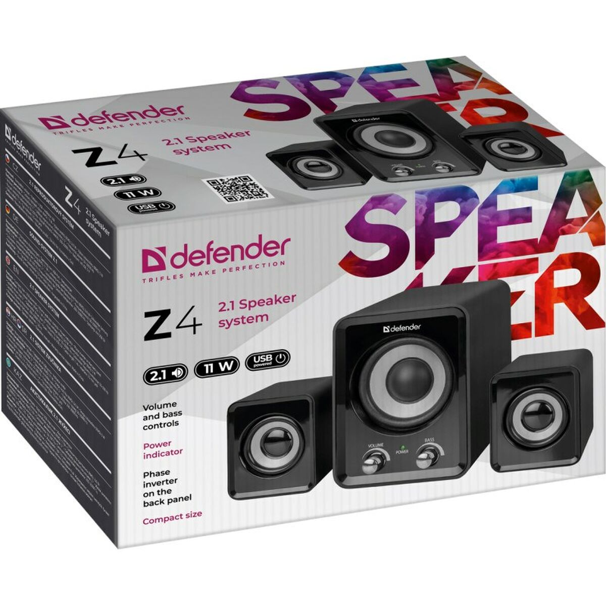 Altavoces PC Defender Z4 Negro  Comprati.