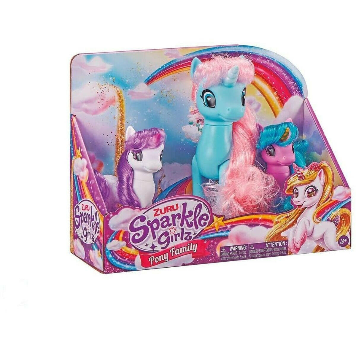 Set de 3 Figuras de Animales Sparkle Girlz Unicornio  Comprati.