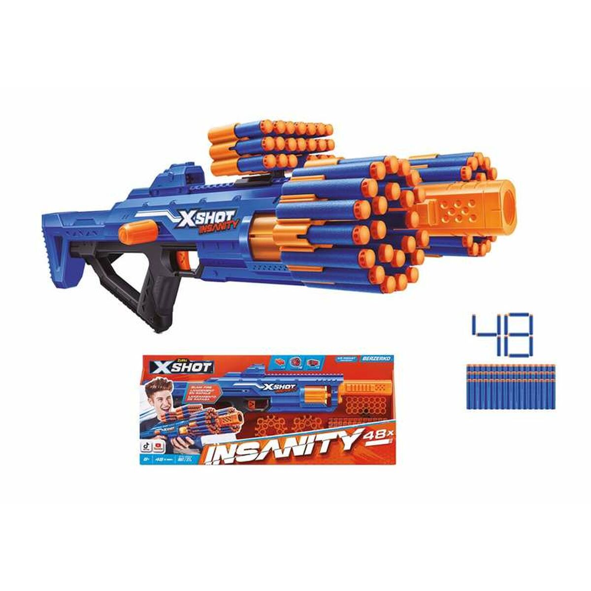 Pistola de Dardos X-Shot Insanity- Berzerko  Comprati.