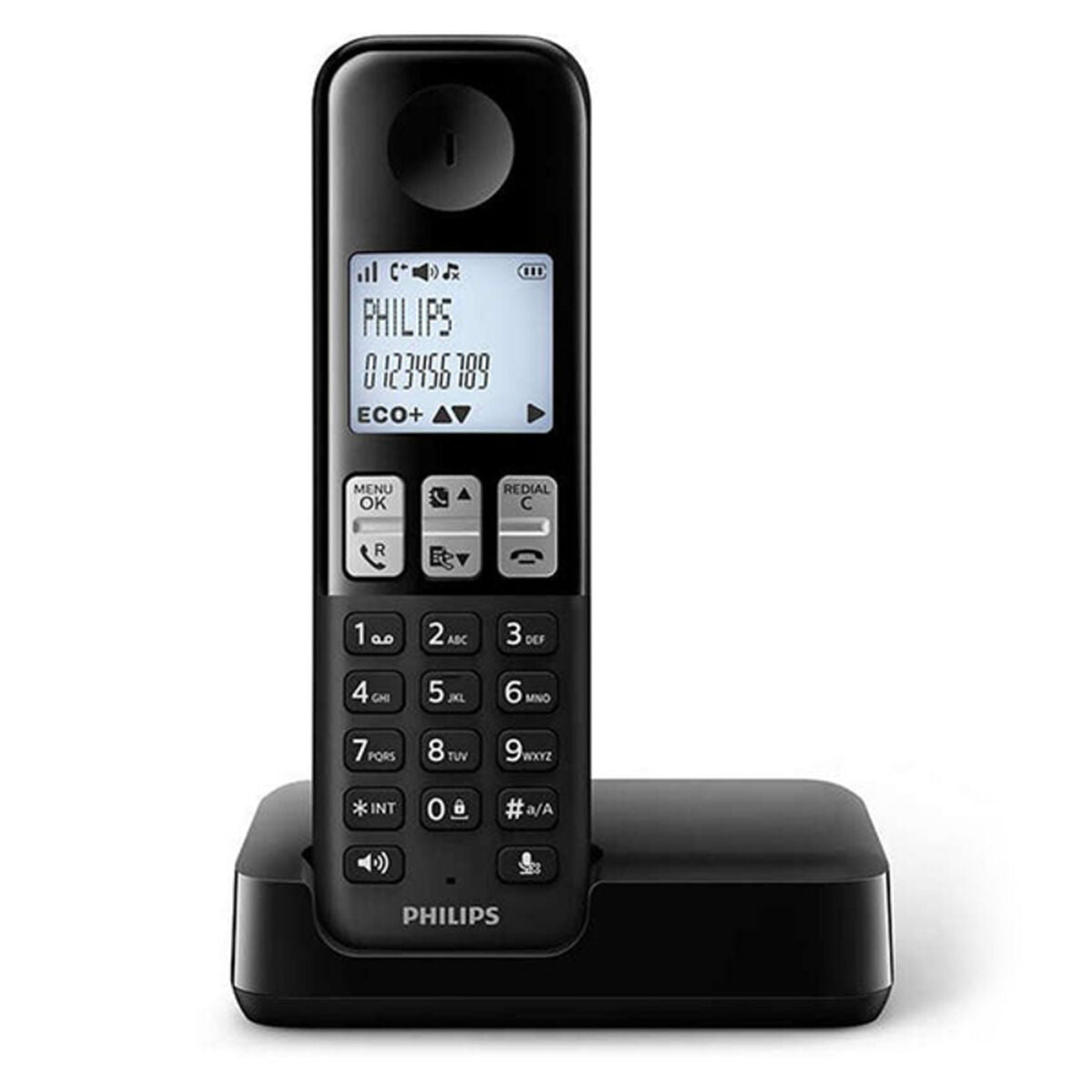 Teléfono Inalámbrico Philips D2501B/34 DECT Negro  Comprati.