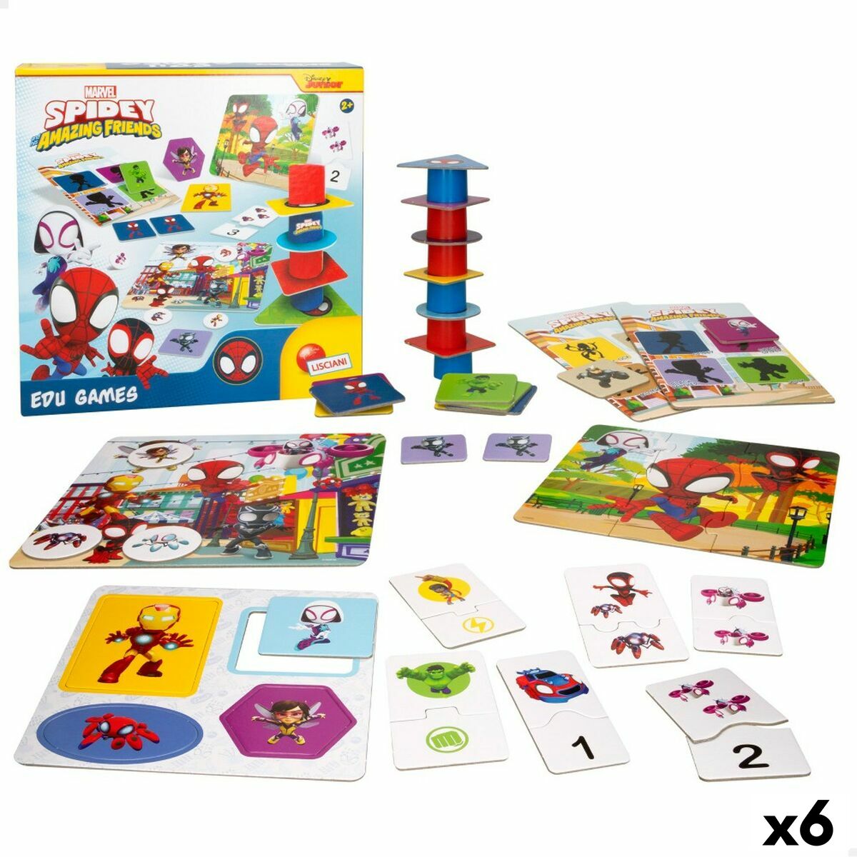 Juego Educativo Spidey 24,5 x 0,2 x 24,5 cm (6 Unidades) 10 en 1  Comprati.