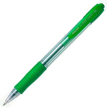 Bolígrafo Pilot Supergrip Verde 0,4 mm (12 Unidades)  Comprati.