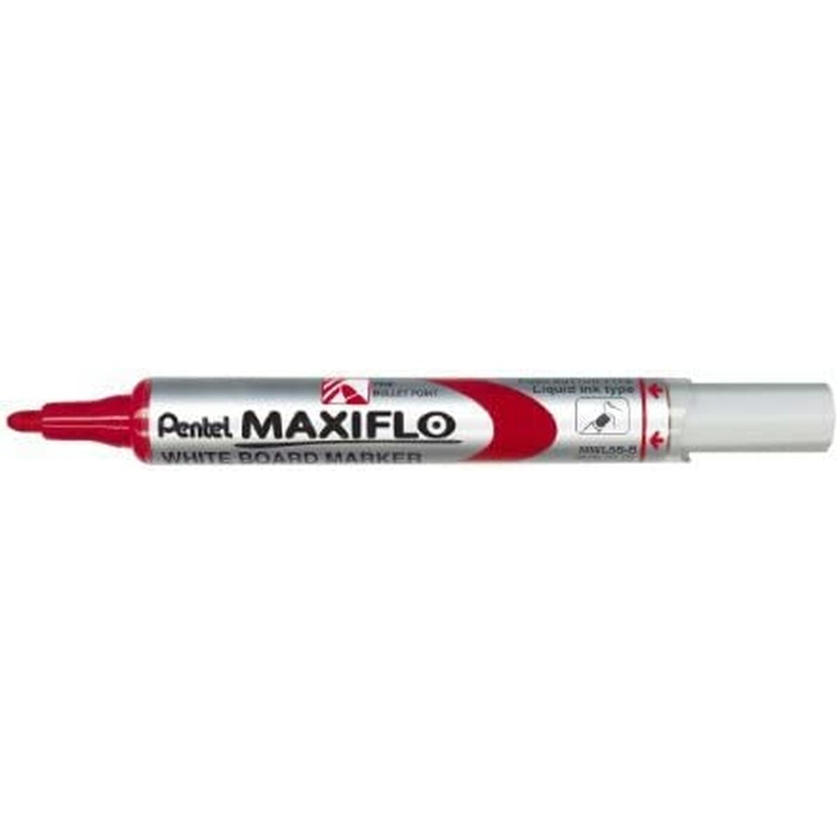 Rotuladores de tiza líquida Pentel Maxiflo MWL-5S Rojo (12 Piezas)  Comprati.