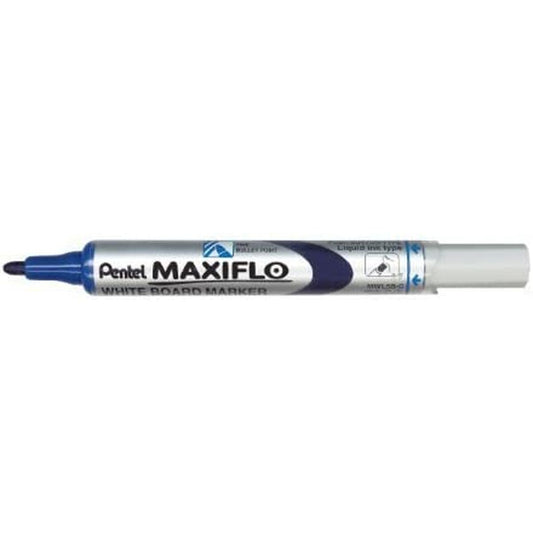 Rotuladores de tiza líquida Pentel Maxiflo MWL-5S Azul (12 Piezas)  Comprati.