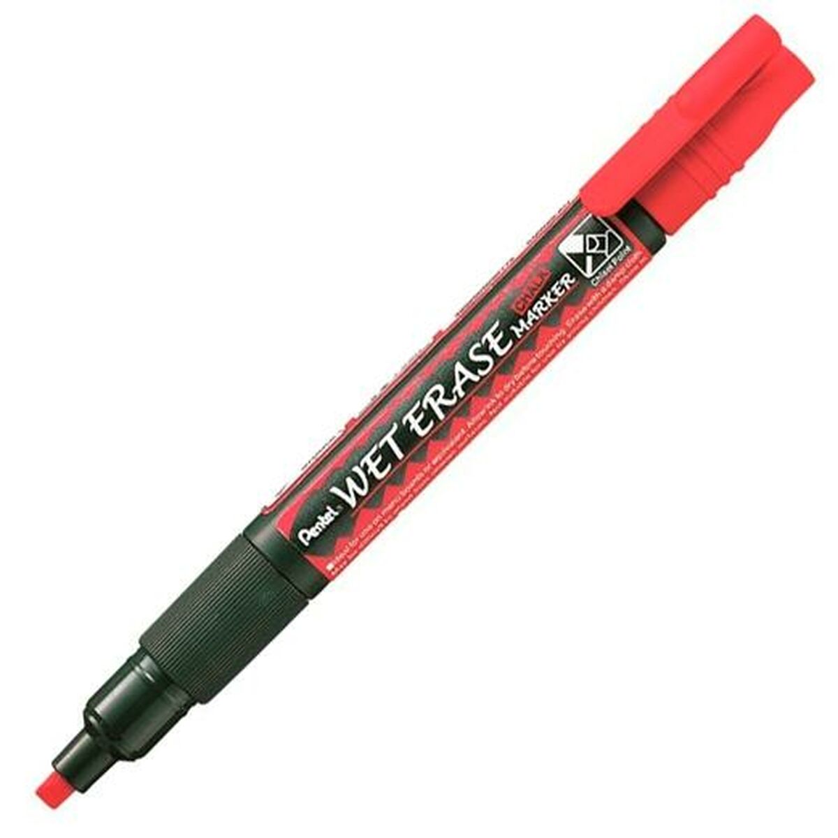 Rotuladores de tiza líquida Pentel Wet Erase Rojo (12 Piezas)  Comprati.