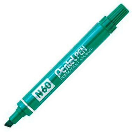 Rotulador permanente Pentel N60 Verde 12 Piezas  Comprati.