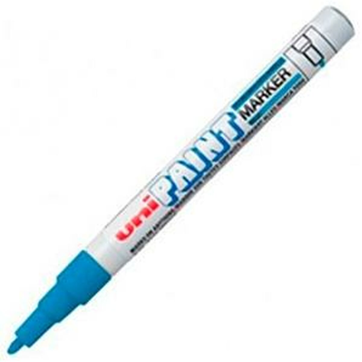 Rotulador permanente Uni-Ball Paint PX-21L Azul 12 Piezas  Comprati.