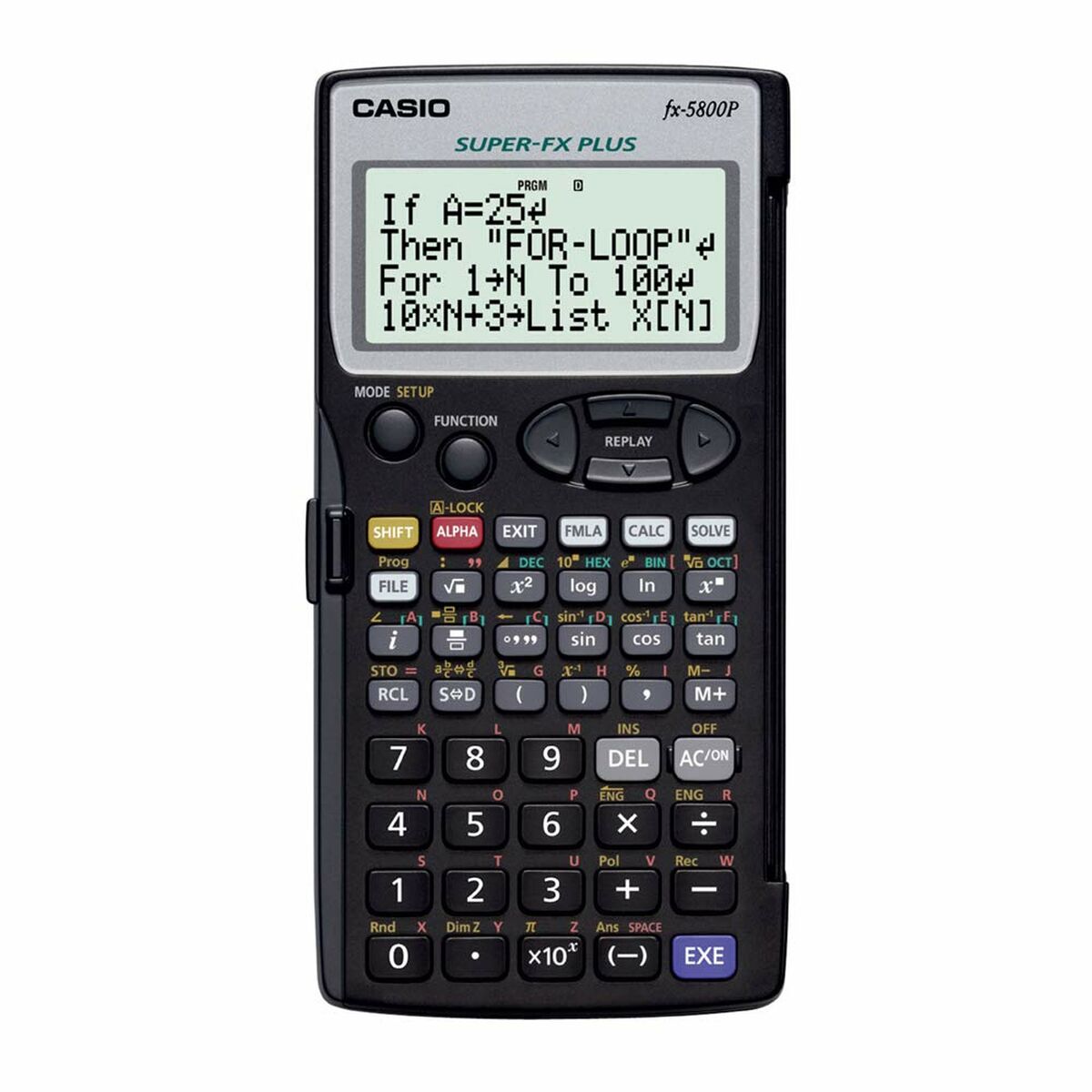 Calculadora Científica Casio FX-5800P-S-EH Negro  Comprati.