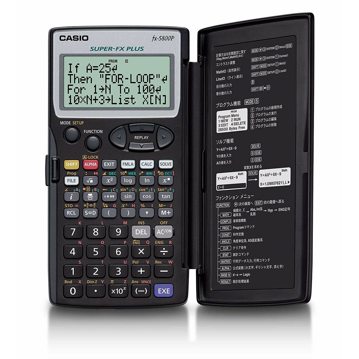 Calculadora Científica Casio FX-5800P-S-EH Negro  Comprati.