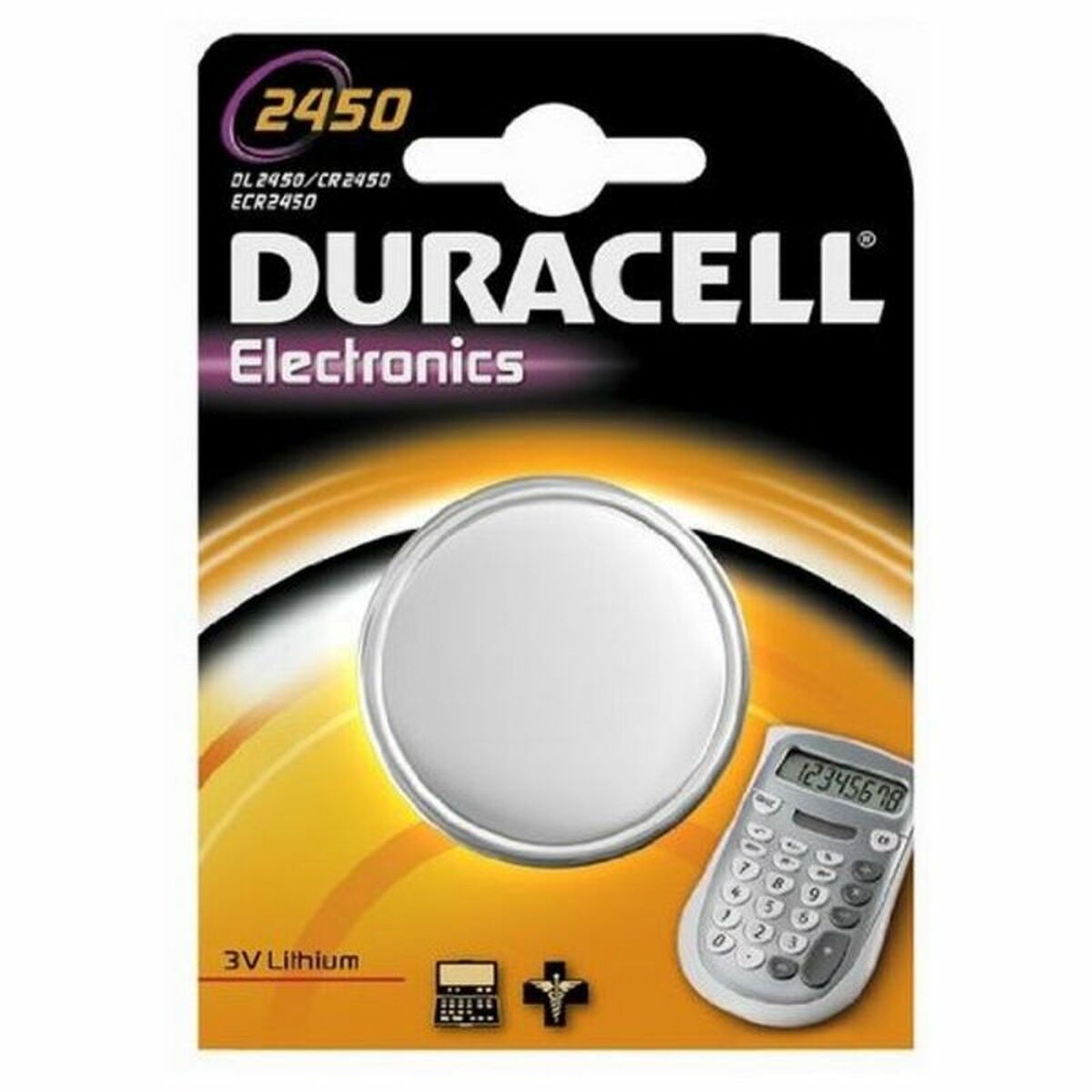 Pila de Botón de Litio DURACELL DUR030428 CR2450  Comprati.