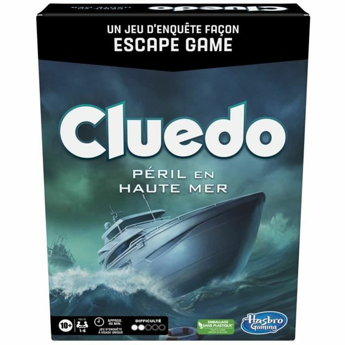 Juego de habilidad Hasbro Cluedo	Péril en Haute Mer Francés (FR)  Comprati.