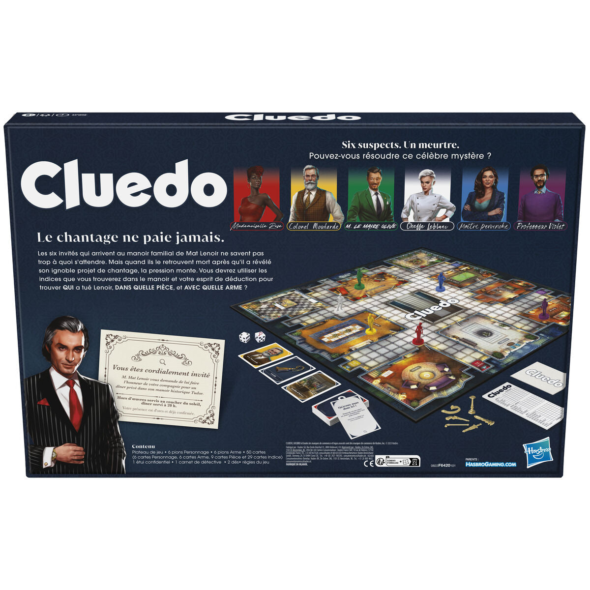 Juego de Mesa Hasbro Cluedo (FR) Multicolor  Comprati.