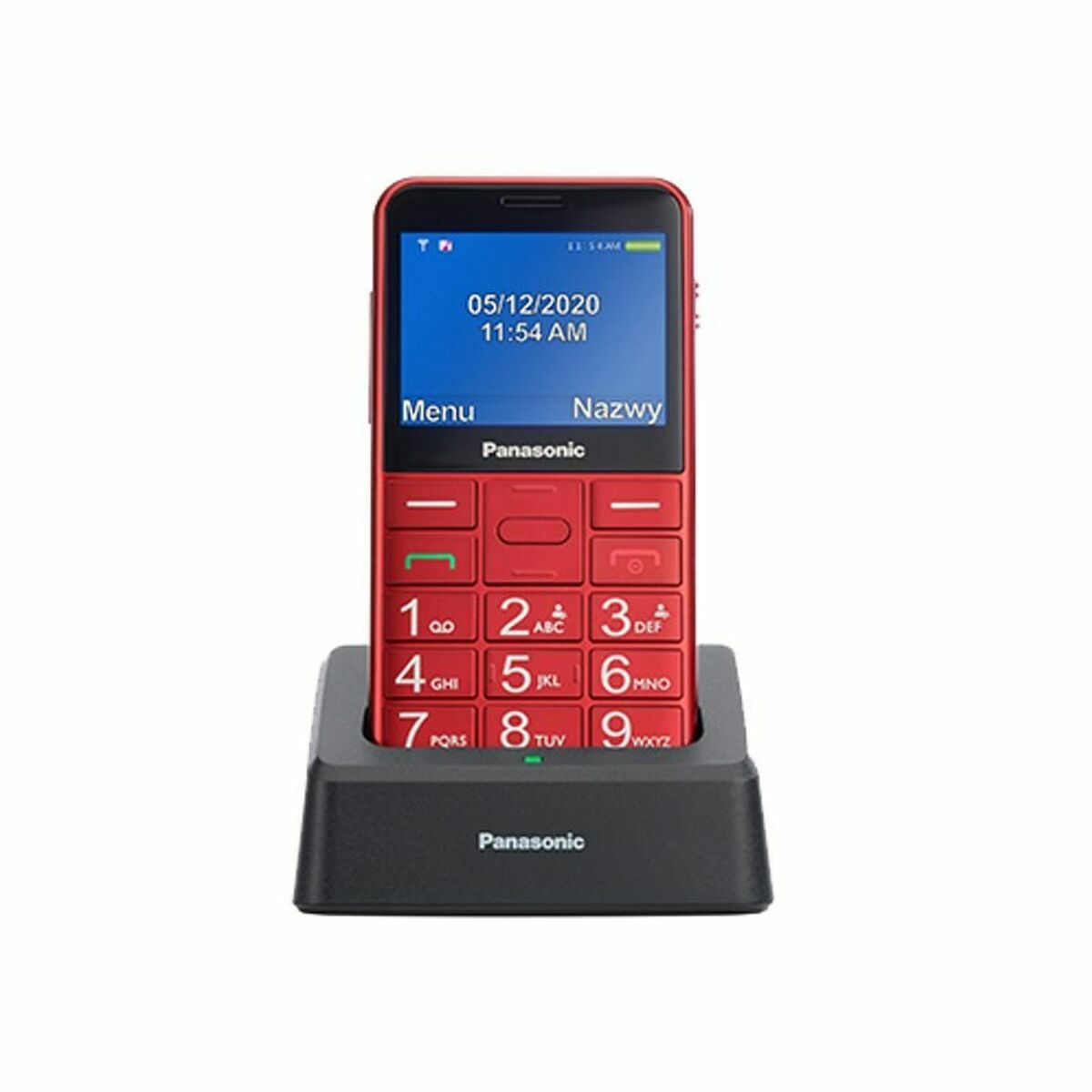 Teléfono Móvil para Mayores Panasonic KX-TU155EXRN Rojo  Comprati.