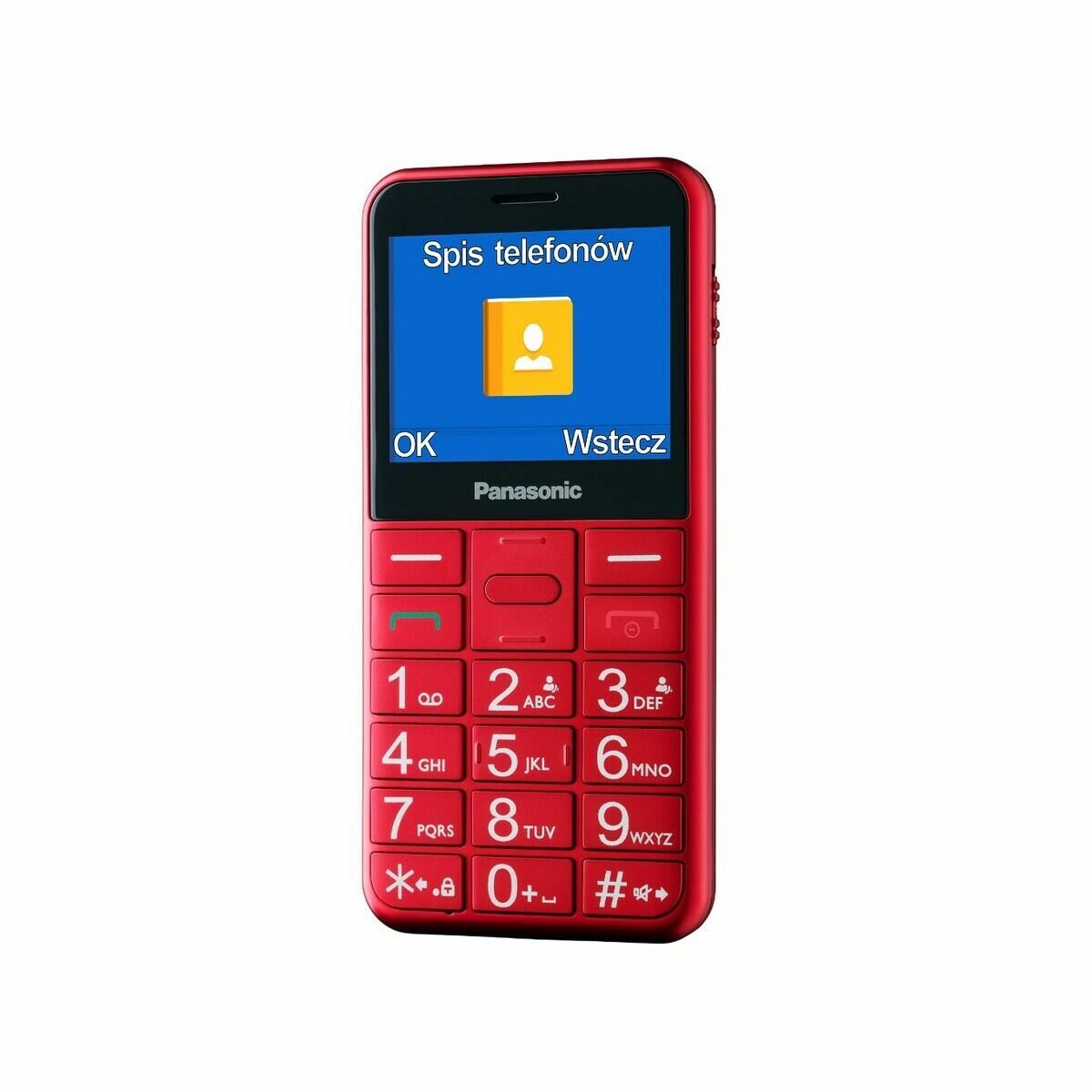 Teléfono Móvil para Mayores Panasonic KX-TU155EXRN Rojo  Comprati.