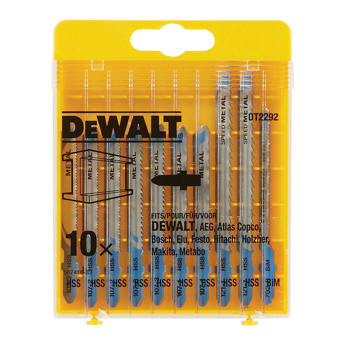 Hoja Sierra Dewalt DT2292-QZ Metal 10 Piezas  Comprati.