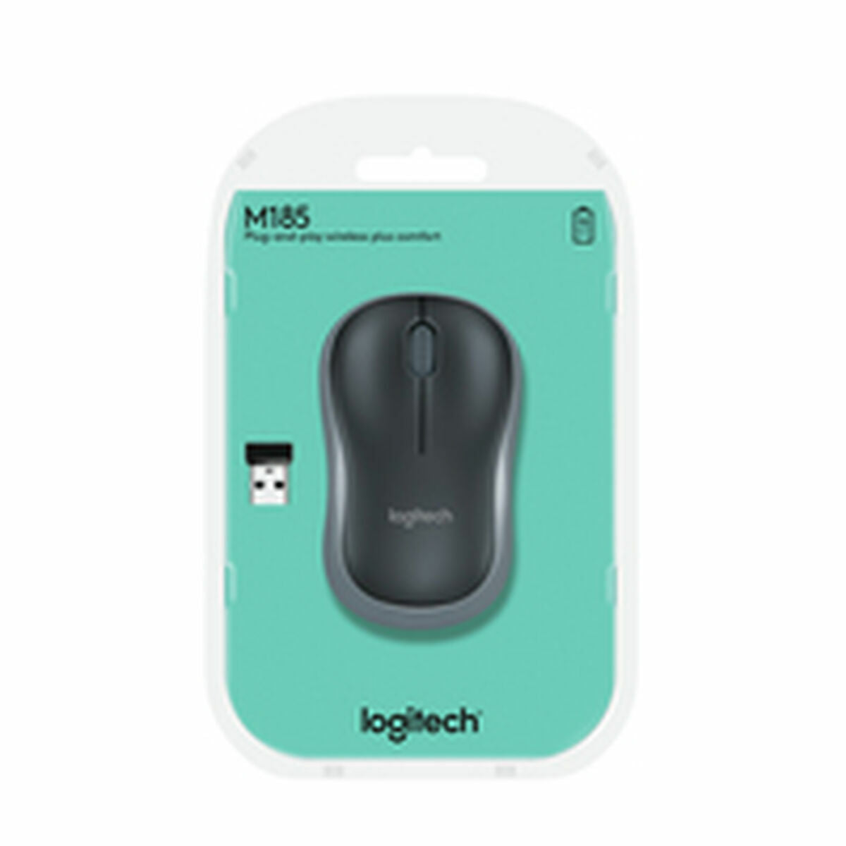 Ratón Inalámbrico Logitech M185 Gris  Comprati.