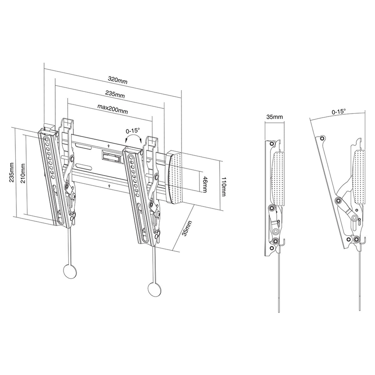 Soporte TV Neomounts NM-W125BLACK 10" 40" 20 kg  Comprati.