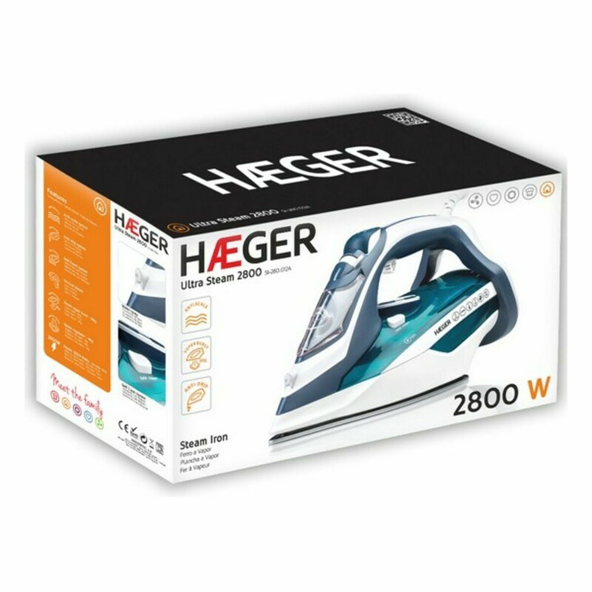 Plancha de Vapor Haeger SI-280.012B 2800 W  Comprati.