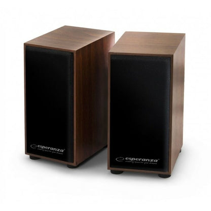 Altavoces PC Esperanza 2.0 FOLK Madera  Comprati.