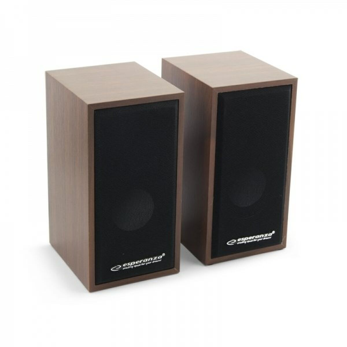 Altavoces PC Esperanza 2.0 FOLK Madera  Comprati.