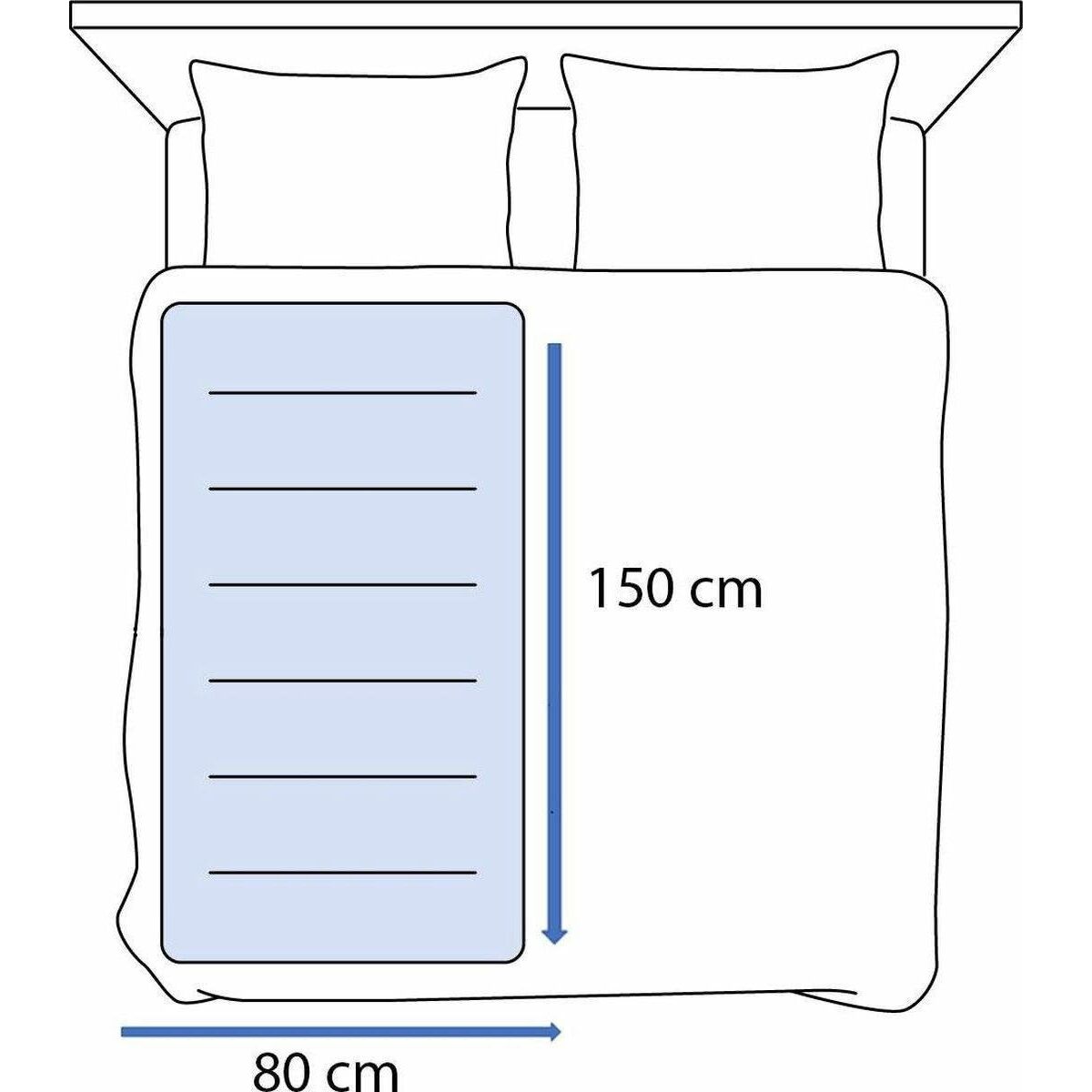 Manta Eléctrica Esperanza EHB001 80 x 150 cm Azul Blanco  Comprati.