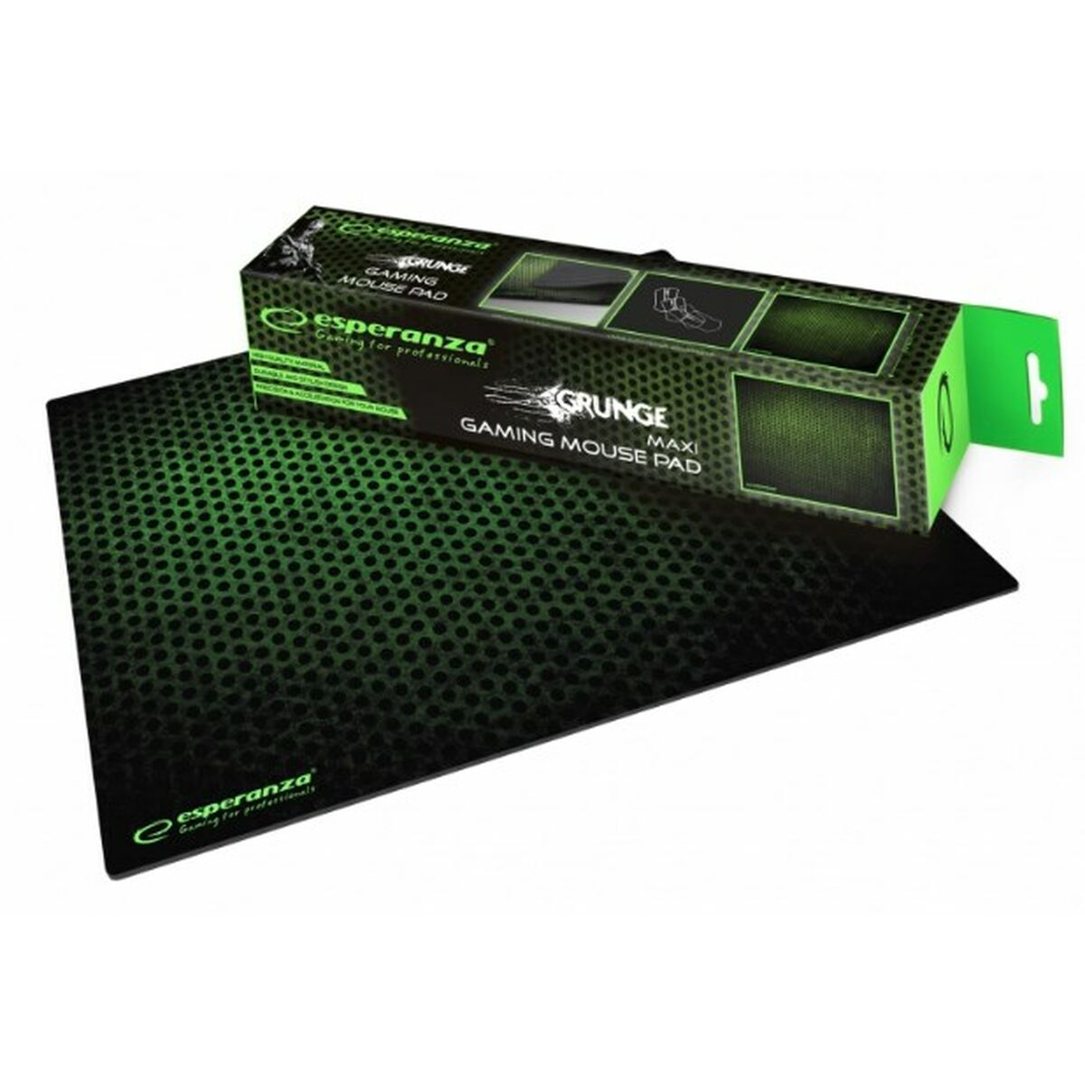 Alfombrilla Antideslizante Esperanza EGP103G Negro Verde Negro/Verde Estampado  Comprati.