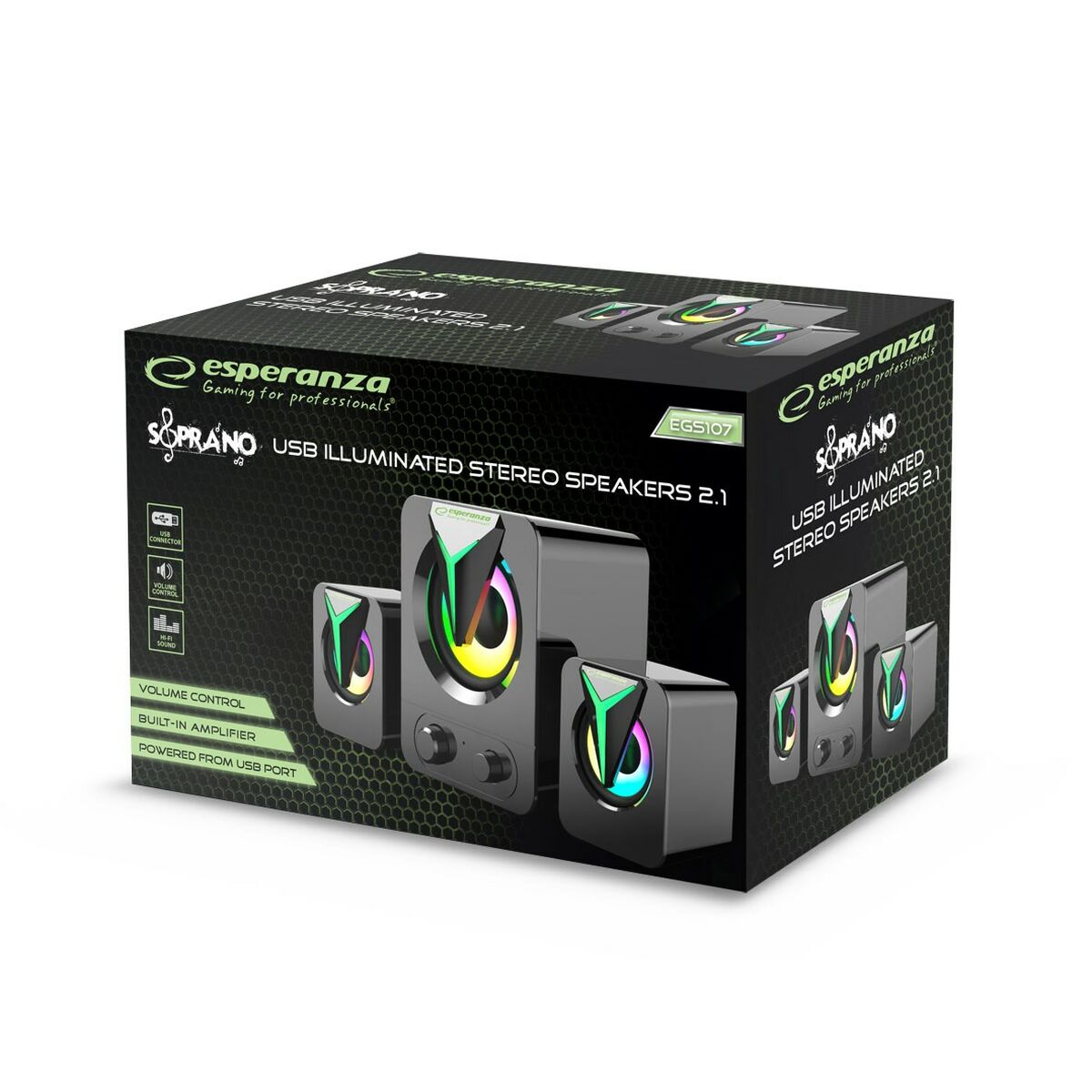 Altavoces PC Esperanza EGS107 Negro 5 W  Comprati.