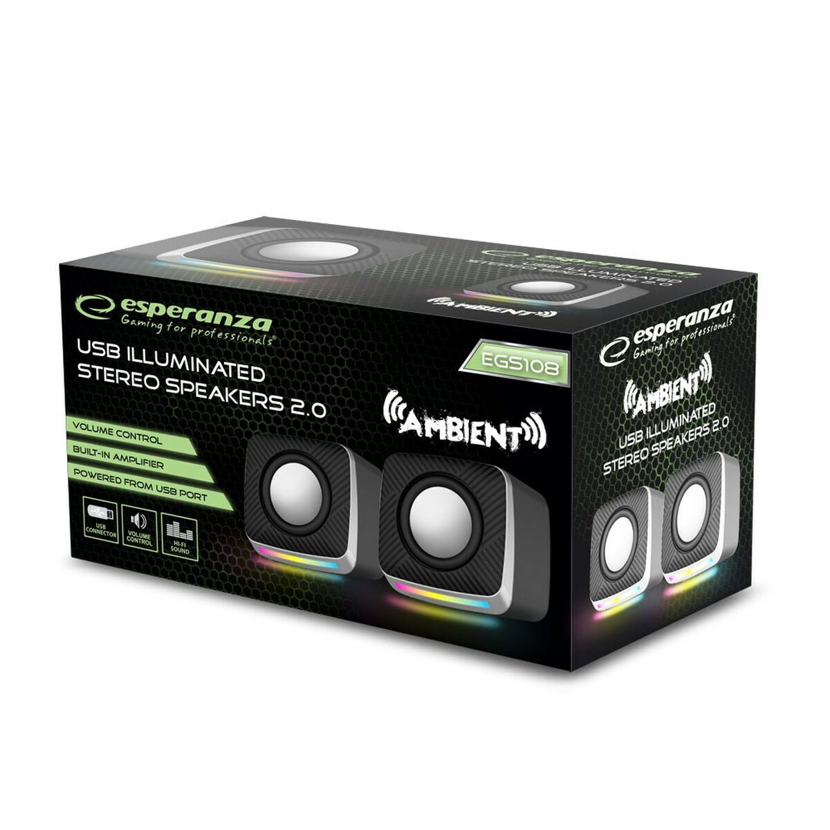 Altavoces PC Esperanza EGS108 Negro 6 W  Comprati.