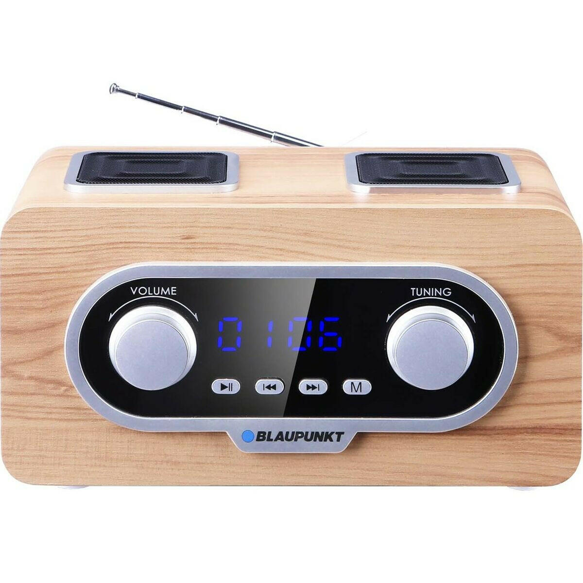 Radio Blaupunkt PP5.2CR Blanco Marrón Madera  Comprati.