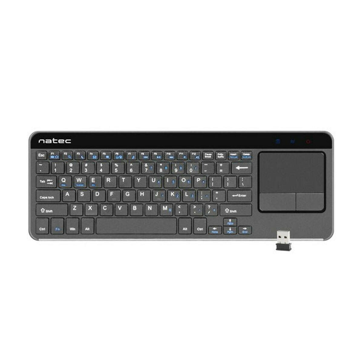 Teclado Natec NKL-0968 Negro Gris Negro/Plateado Inglés EEUU QWERTY  Comprati.