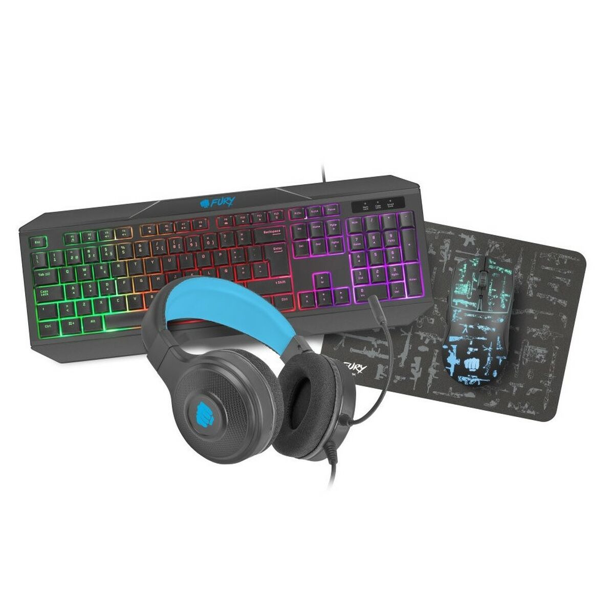 Teclado Gaming Pack Fury NFU-1693  Comprati.