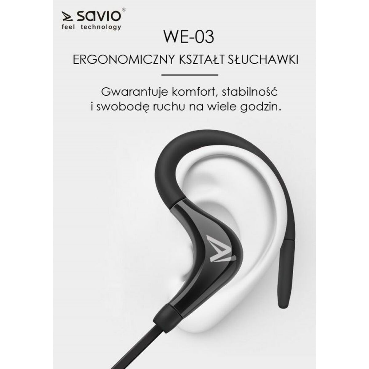 Auriculares Bluetooth Deportivos Savio WE-03 Negro  Comprati.