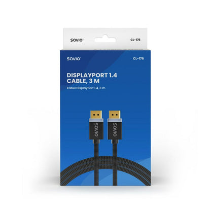 Cable DisplayPort Savio CL-176 Negro 3 m  Comprati.