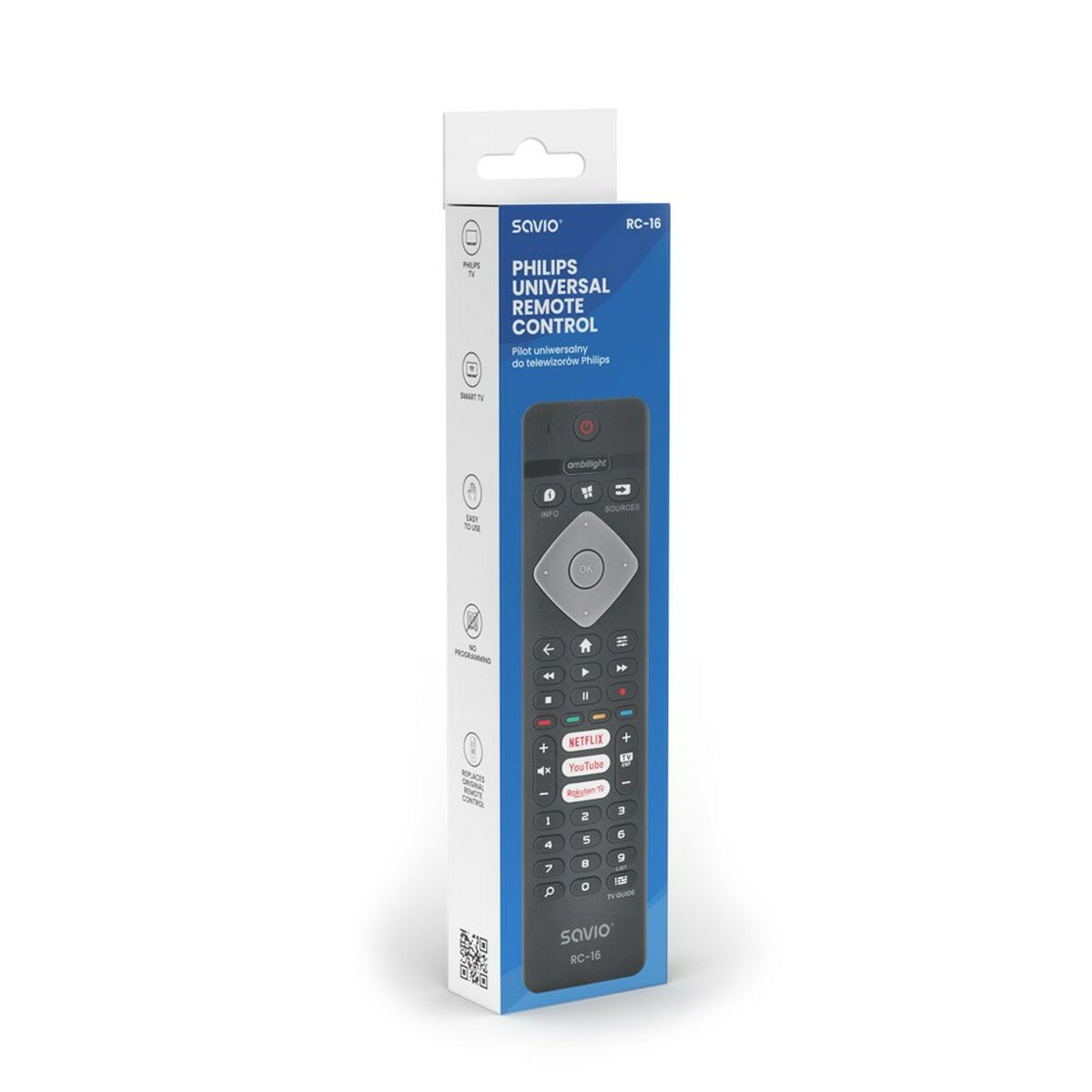 Mando a Distancia Universal para Philips Savio RC-16  Comprati.