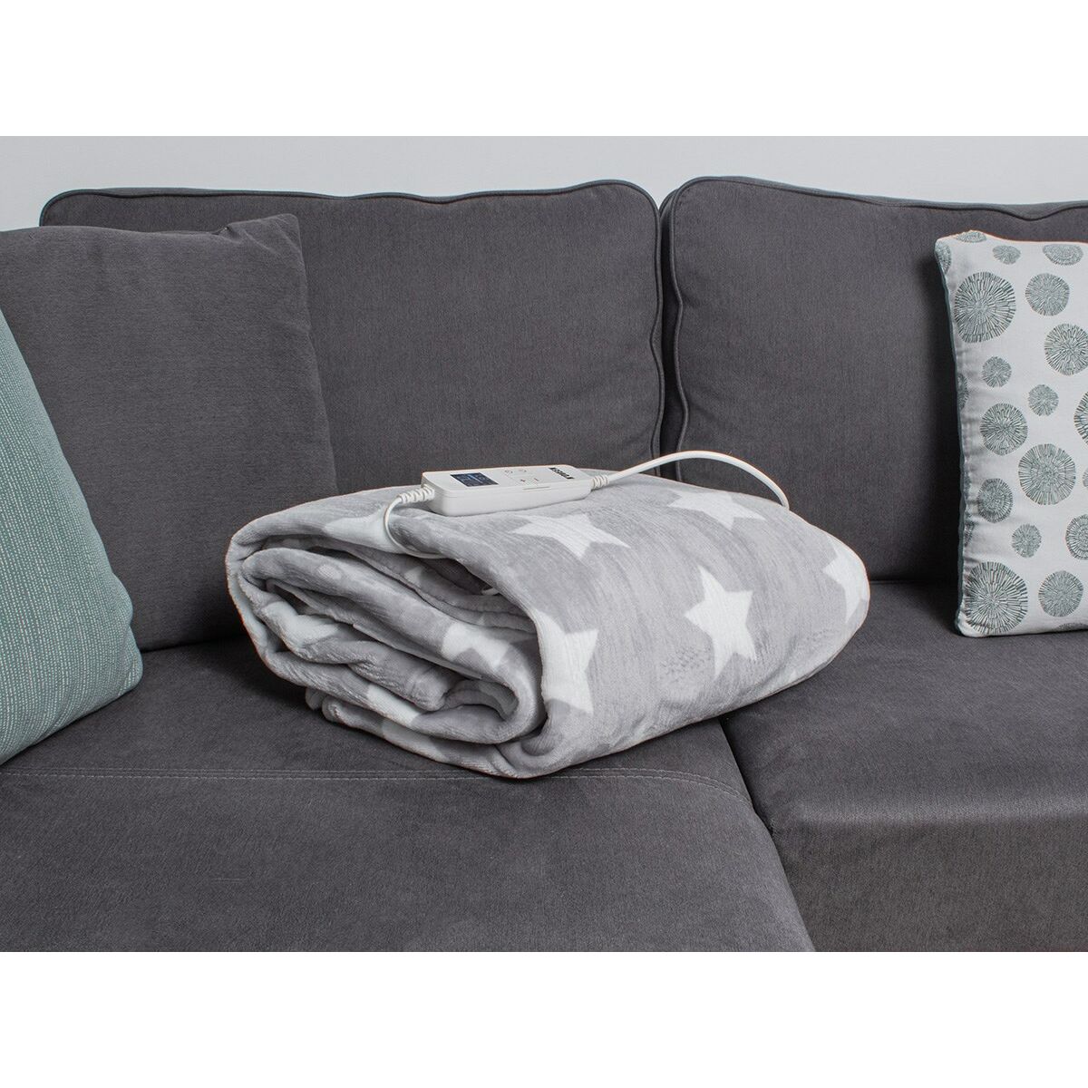 Manta Eléctrica N'oveen EB651                           180 x 130 cm Gris Estrellas  Comprati.