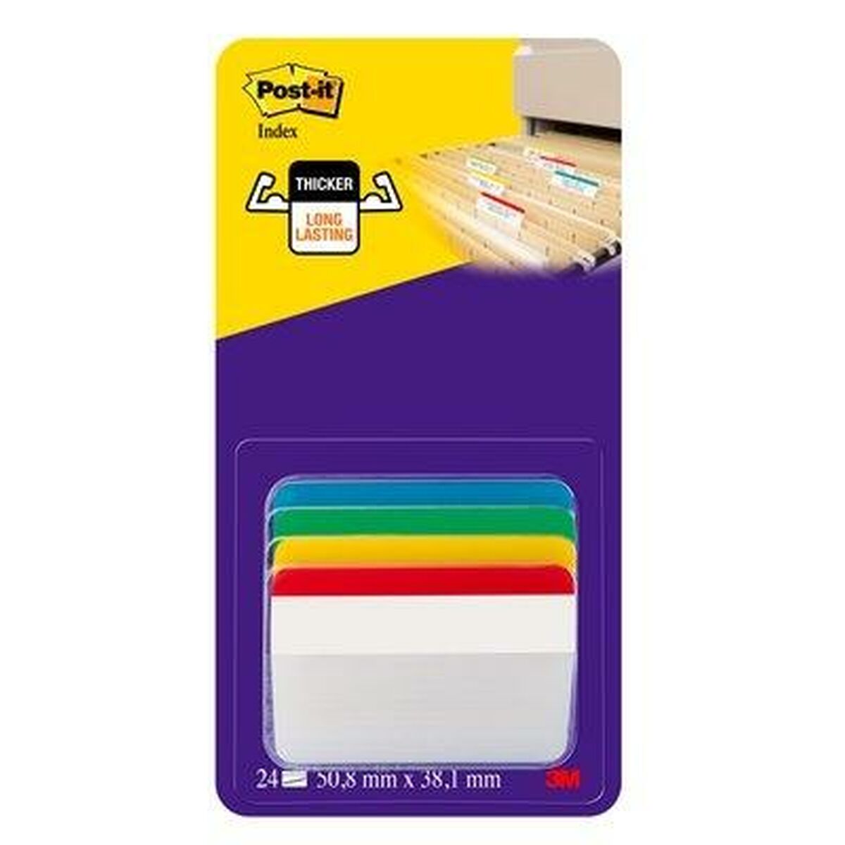 Set de Notas Adhesivas Post-it Index Multicolor 51 x 38 mm (6 Unidades)  Comprati.