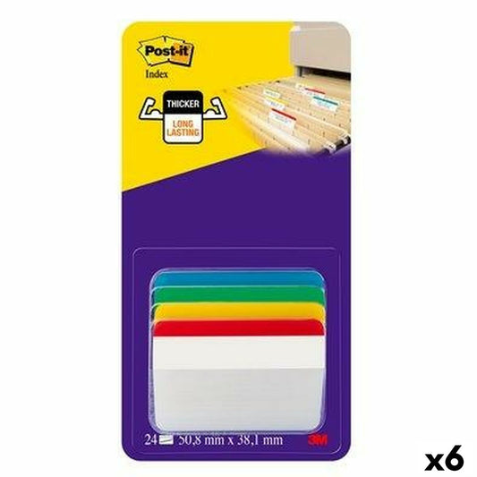 Set de Notas Adhesivas Post-it Index Multicolor 51 x 38 mm (6 Unidades)  Comprati.