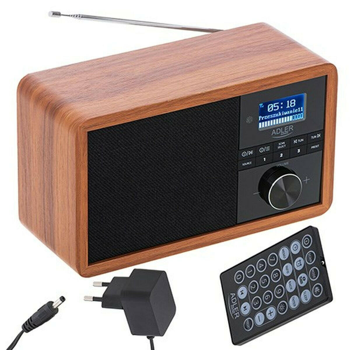 Radio Adler AD 1184 Negro Madera  Comprati.