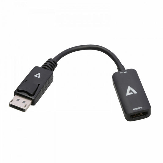 Adaptador DisplayPort a HDMI V7 V7DPHDMIACTV         Negro 4K Ultra HD  Comprati.