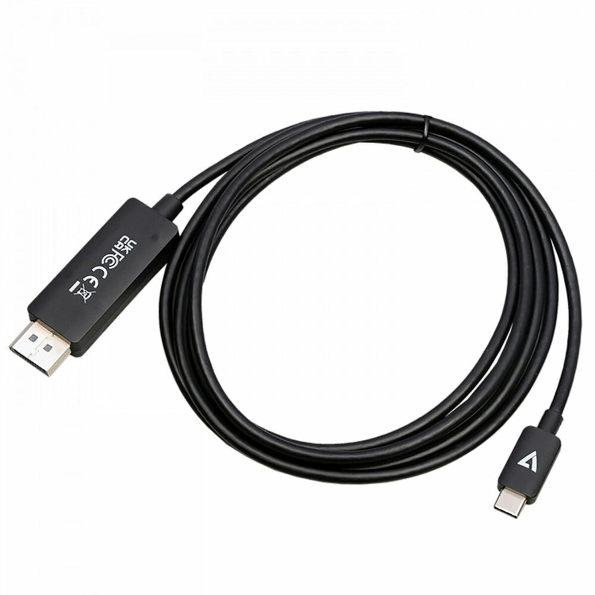 Adaptador USB C a DisplayPort V7 V7USBCDP14-2M        (2 m) 8K Ultra HD  Comprati.