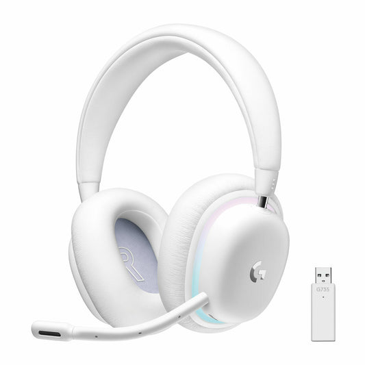 Auriculares Bluetooth con Micrófono Logitech G735 Blanco Azul/Blanco  Comprati.