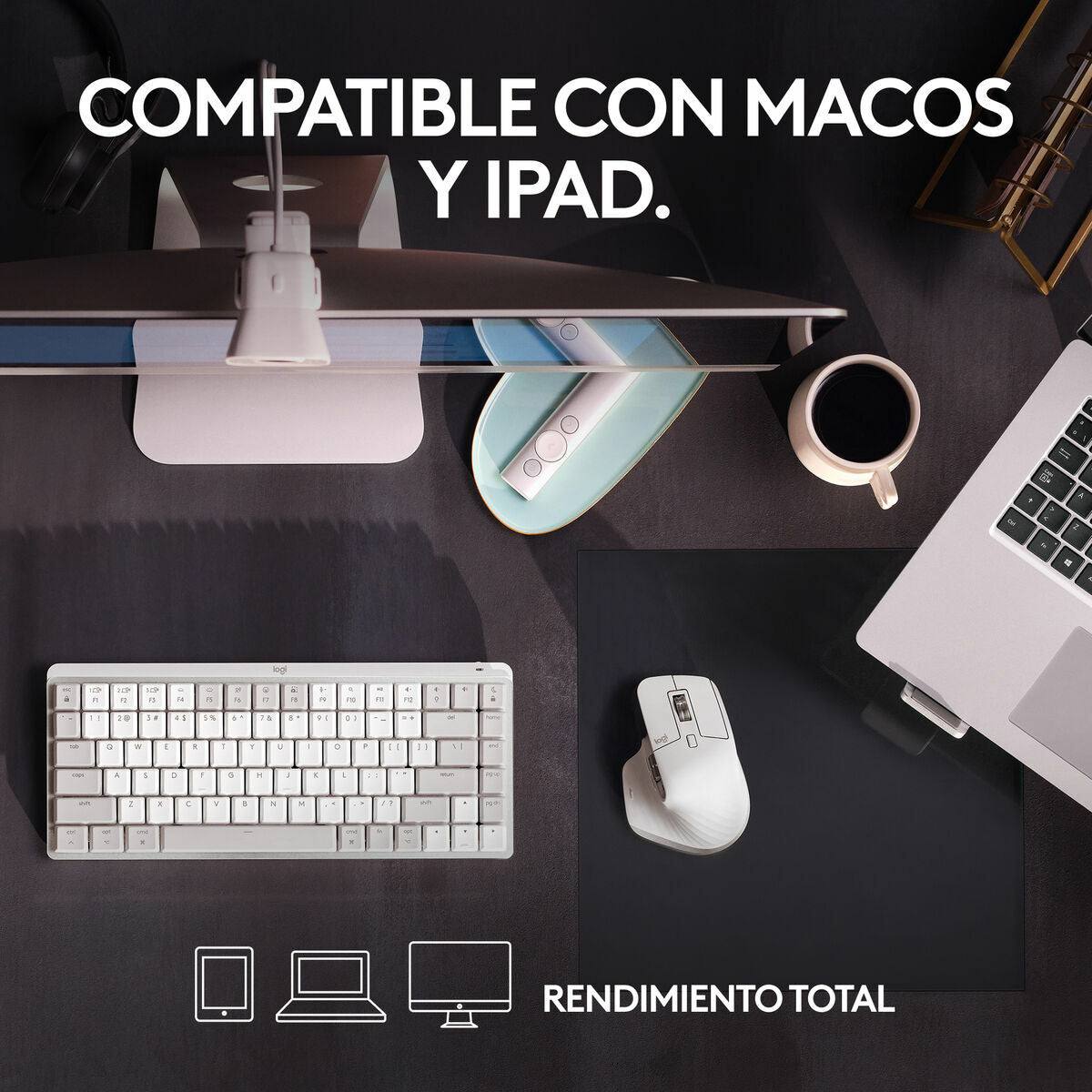 Ratón Inalámbrico Logitech MX Master 3S for Mac 8000 dpi Blanco  Comprati.