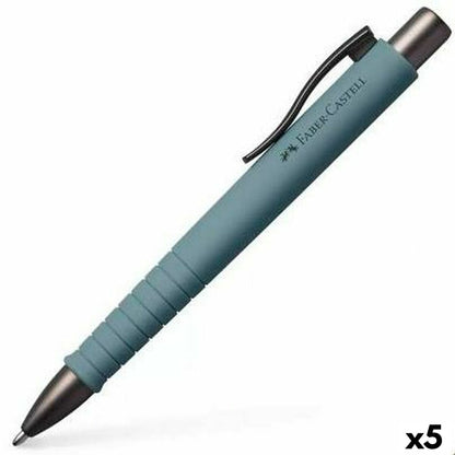 Bolígrafo Faber-Castell Poly Ball XB Recargable Gris (5 Unidades)  Comprati.