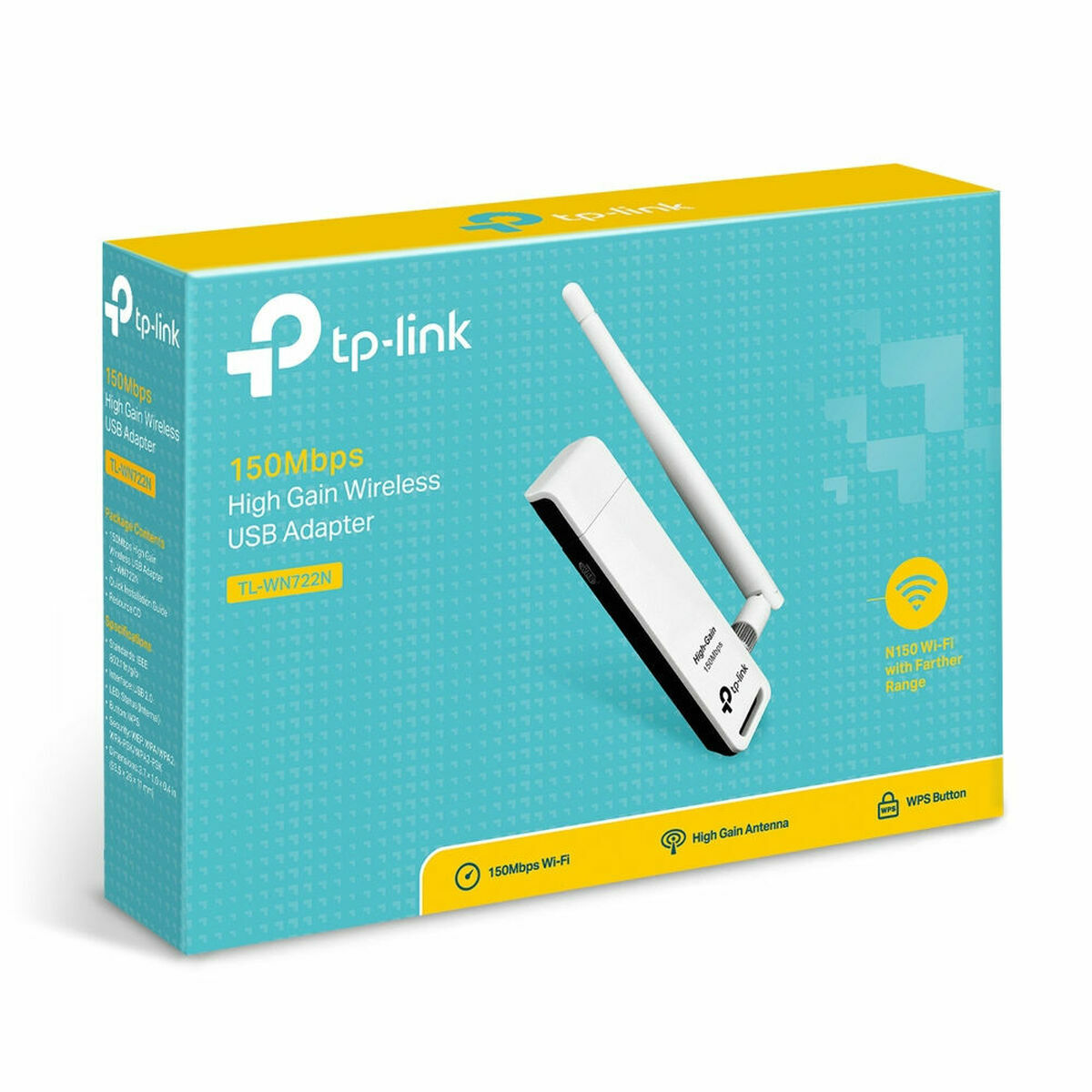 Adaptador USB Wifi TP-Link TL-WN722N 150 Mbps  Comprati.