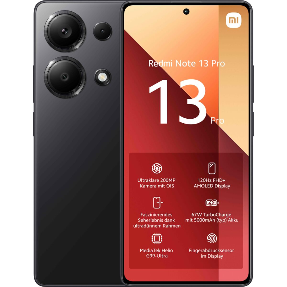 Smartphone Xiaomi Redmi Note 13 Pro 6,67" 8 GB RAM 256 GB Negro  Comprati.