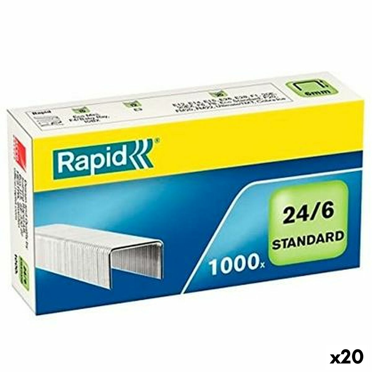 Grapas Rapid 24/6 6 mm (20 Unidades)  Comprati.