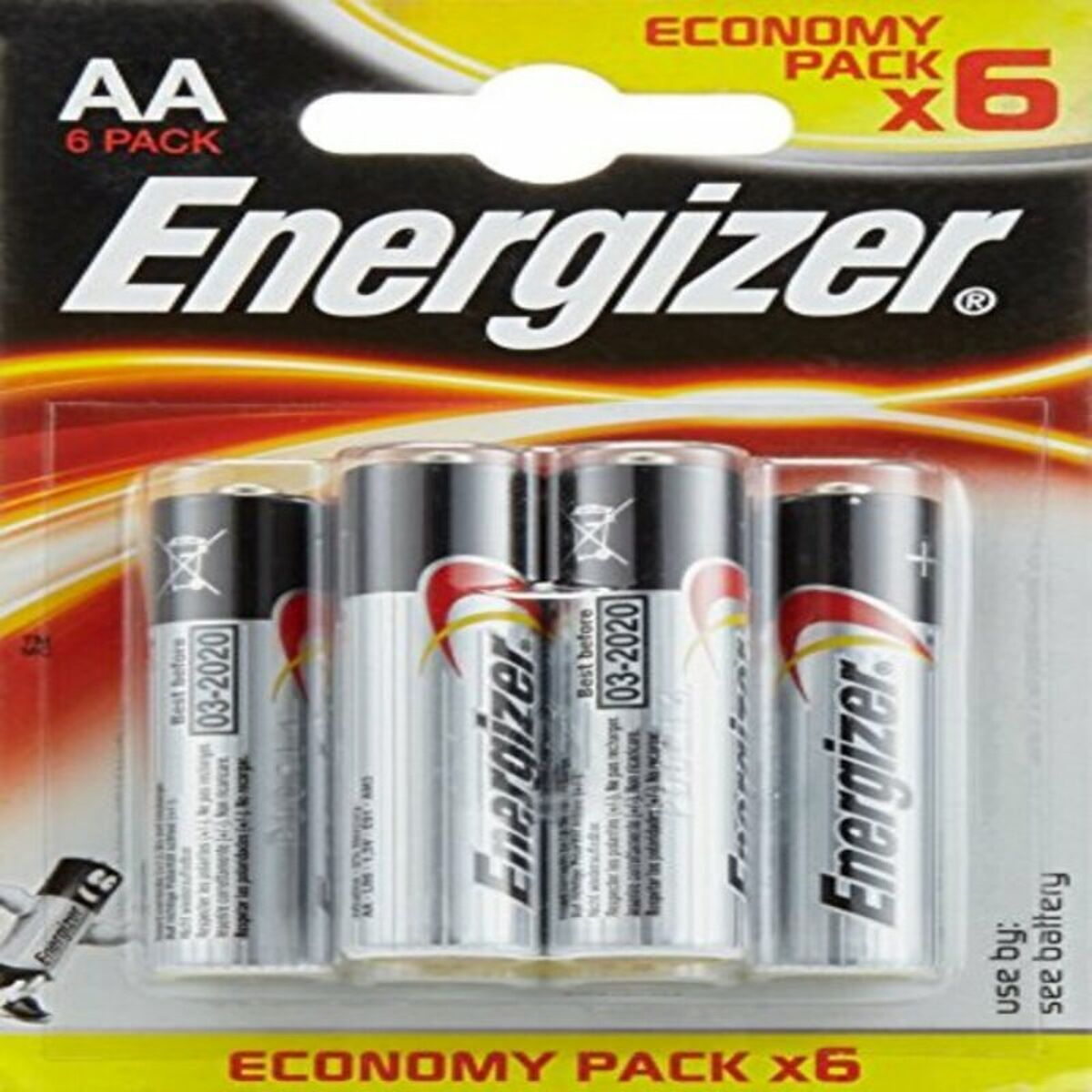 Pilas Alcalinas Energizer E300132800 AA LR6 9 V  Comprati.