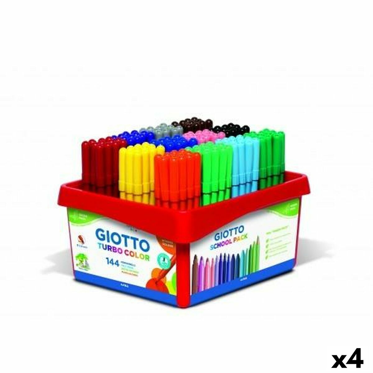 Set de Rotuladores Giotto Turbo Color Multicolor (4 Unidades)  Comprati.